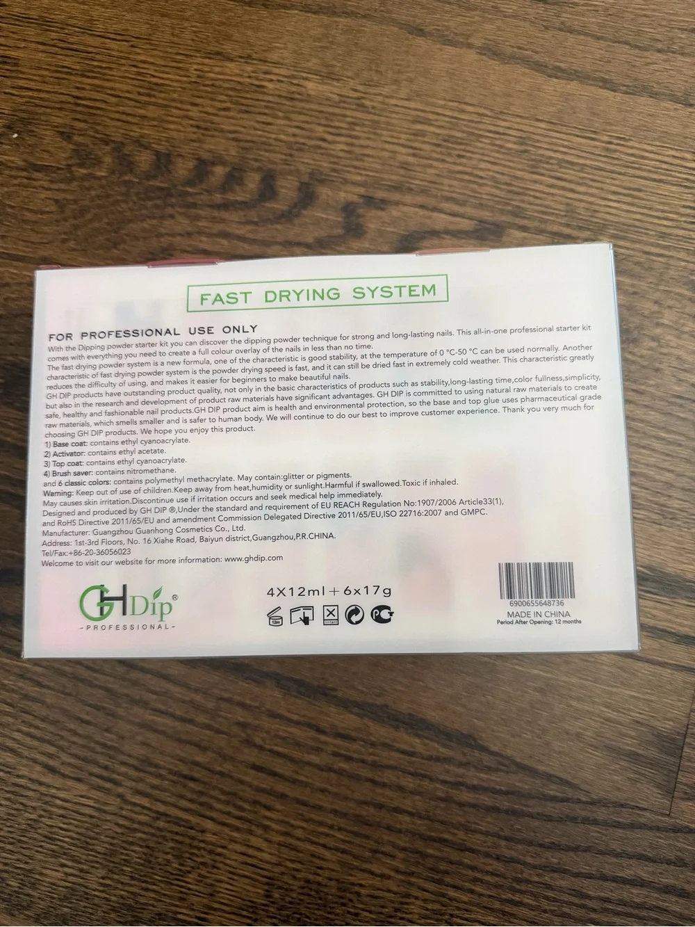 dip Fast Drying System Kit - White and Green Packaging